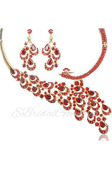 Jewelry Set Women's Anniversary / Wedding / Engagement / Birthday / Gift / Party / Special Occasion Jewelry Sets Alloy Rhinestone