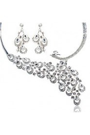 Jewelry Set Women's Anniversary / Wedding / Engagement / Birthday / Gift / Party / Special Occasion Jewelry Sets Alloy Rhinestone