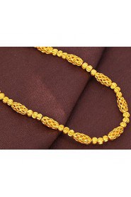 Plated 24K gold transfer bead bracelet