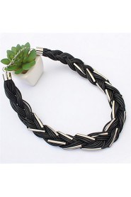 Stylish Atmosphere Braided Necklace Necklace Wild