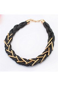 Stylish Atmosphere Braided Necklace Necklace Wild