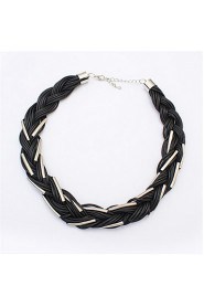 Stylish Atmosphere Braided Necklace Necklace Wild