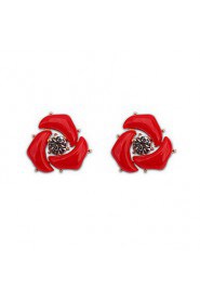 Newly Arrival Fashion Jewelry Accessories Rose Shaped Woman Earrings