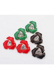 Newly Arrival Fashion Jewelry Accessories Rose Shaped Woman Earrings