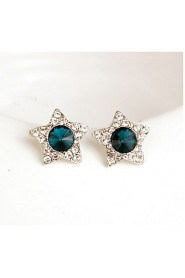 Flash Diamond Earrings Five-Pointed Star