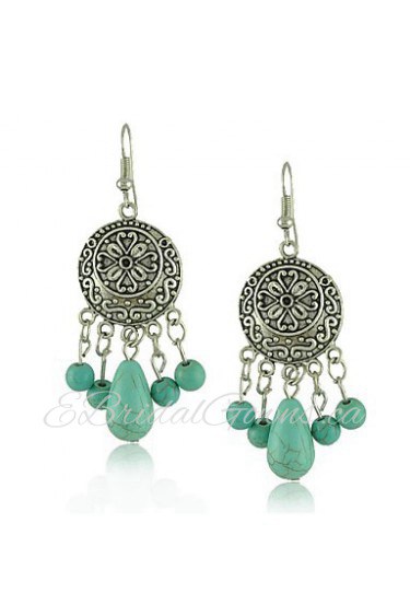 Drop Earrings Women's Alloy Earring Turquoise