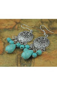 Drop Earrings Women's Alloy Earring Turquoise