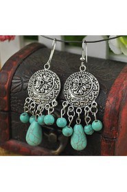 Drop Earrings Women's Alloy Earring Turquoise