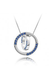 Ladies' Alloy Necklace With Crystal/Cubic Zirconia