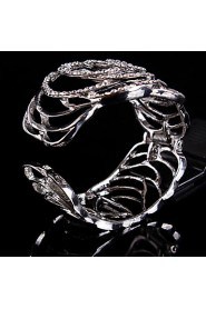 Women's Cuff Bracelet Alloy Rhinestone