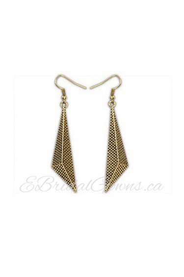 Fashion Long Earrings For Women Vinage Dangle Earring Drop Gold Earrings Geometric Triangle Famous