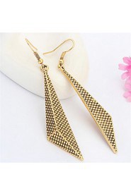 Fashion Long Earrings For Women Vinage Dangle Earring Drop Gold Earrings Geometric Triangle Famous