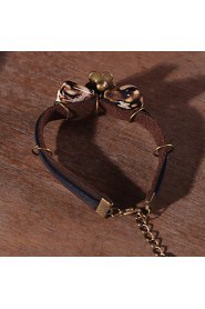 Unisex Chain Bracelet Leather / Rope Non Stone