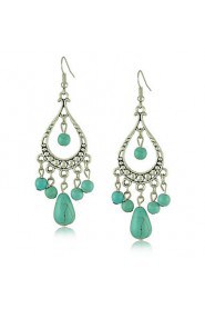 Drop Earrings Women's Alloy Earring Turquoise