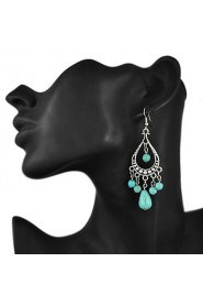 Drop Earrings Women's Alloy Earring Turquoise