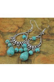 Drop Earrings Women's Alloy Earring Turquoise