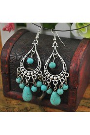 Drop Earrings Women's Alloy Earring Turquoise