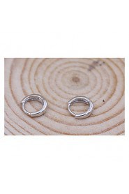 S925 Fine Silver Hoop Earrings for Men&Women,Fine Jewelry