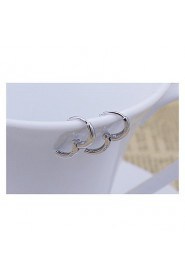 S925 Fine Silver Hoop Earrings for Men&Women,Fine Jewelry