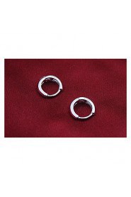 S925 Fine Silver Hoop Earrings for Men&Women,Fine Jewelry