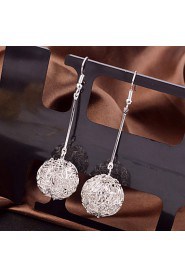 Hollow Out Ball Drop Earrings