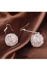 Hollow Out Ball Drop Earrings