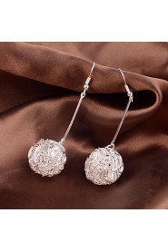 Hollow Out Ball Drop Earrings