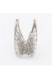 Fashion Exaggeration Ring Hollow Butterfly