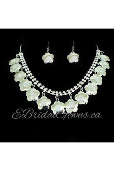 Jewelry Set Women's Anniversary / Wedding / Engagement / Gift / Party / Special Occasion Jewelry Sets Alloy Non Stone Necklaces / Earrings