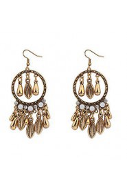 Atmospheric Water Droplets Tassel Earrings