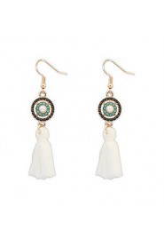 Fashion Target Fabric Tassel Earrings