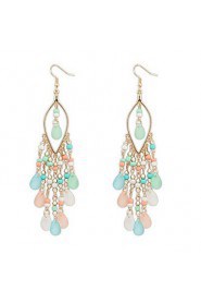 Bohemian Exaggerated Fashion Beads Tassel Earrings