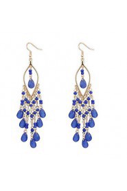 Bohemian Exaggerated Fashion Beads Tassel Earrings