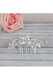 Women's Crystal Headpiece-Wedding / Special Occasion / Casual / Office & Career / Outdoor Hair Combs 1 Piece Clear Oval