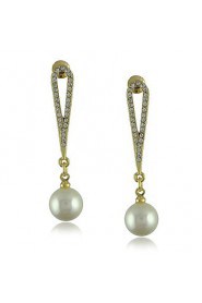 Drop Earrings Women's Alloy Earring Imitation Pearl/Rhinestone