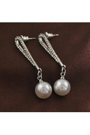 Drop Earrings Women's Alloy Earring Imitation Pearl/Rhinestone