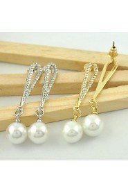 Drop Earrings Women's Alloy Earring Imitation Pearl/Rhinestone