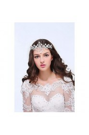 Women's Sterling Silver Alloy Headpiece - Wedding Special Occasion Casual Tiaras 1 Piece