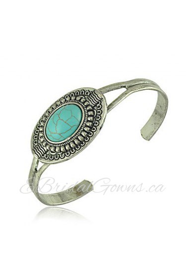 Women's Cuff Bracelet Alloy Turquoise