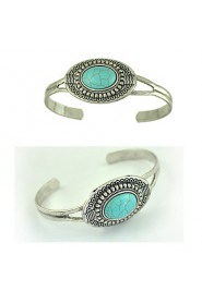 Women's Cuff Bracelet Alloy Turquoise