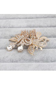 Women's Rhinestone Headpiece-Wedding / Special Occasion / Casual / Office & Career / Outdoor Hair Combs 1 Piece Clear Round