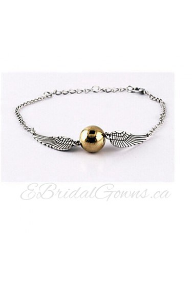 Unisex Harry Potter Wings Golden Snitch Bludger Bracelet