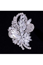 Women's Jewelry Rhinestone Flower Brooch Broach Pins (More Colors)