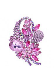 Women's Jewelry Rhinestone Flower Brooch Broach Pins (More Colors)