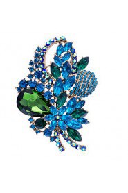 Women's Jewelry Rhinestone Flower Brooch Broach Pins (More Colors)