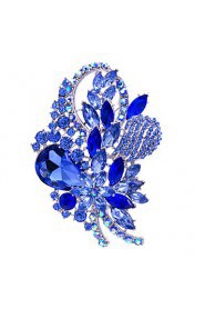 Women's Jewelry Rhinestone Flower Brooch Broach Pins (More Colors)