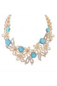 Small Round Hollow Flower Necklace Fashion Jewels