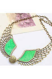 Fashion Hollow Wings Necklace Sweater Chain