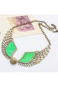 Fashion Hollow Wings Necklace Sweater Chain