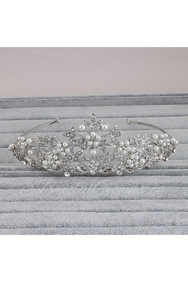 Women's Rhinestone Headpiece-Wedding / Special Occasion / Casual / Office & Career / Outdoor Tiaras 1 Piece Silver / Gold Round